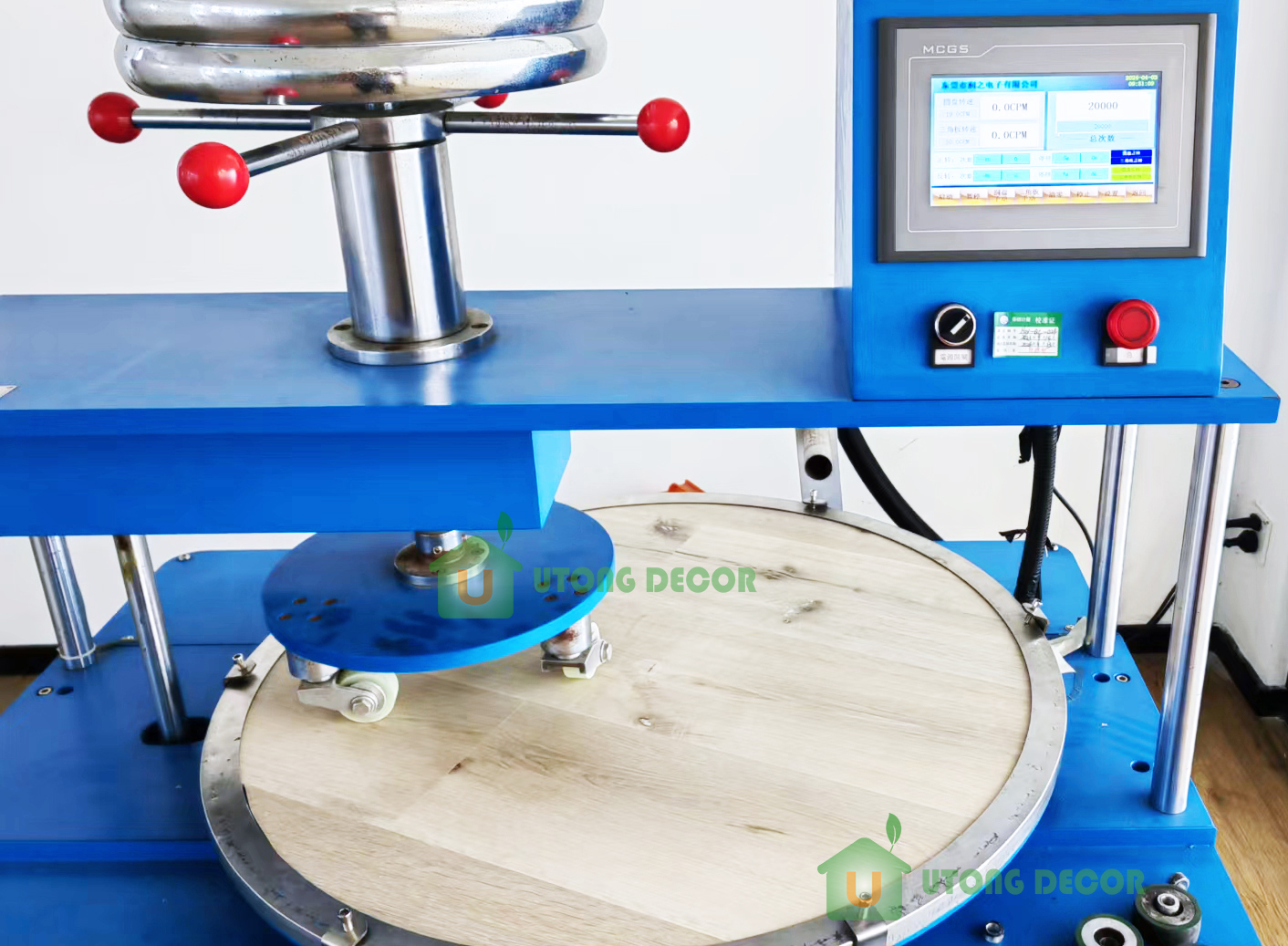 Quality is important for vinyl flooring,  Utong has a laboratory inside the factory